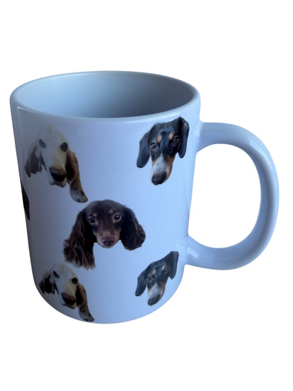 Dachshund Breeds White Ceramic 12 oz. Coffee Mug w/Handle 3.75" Tall